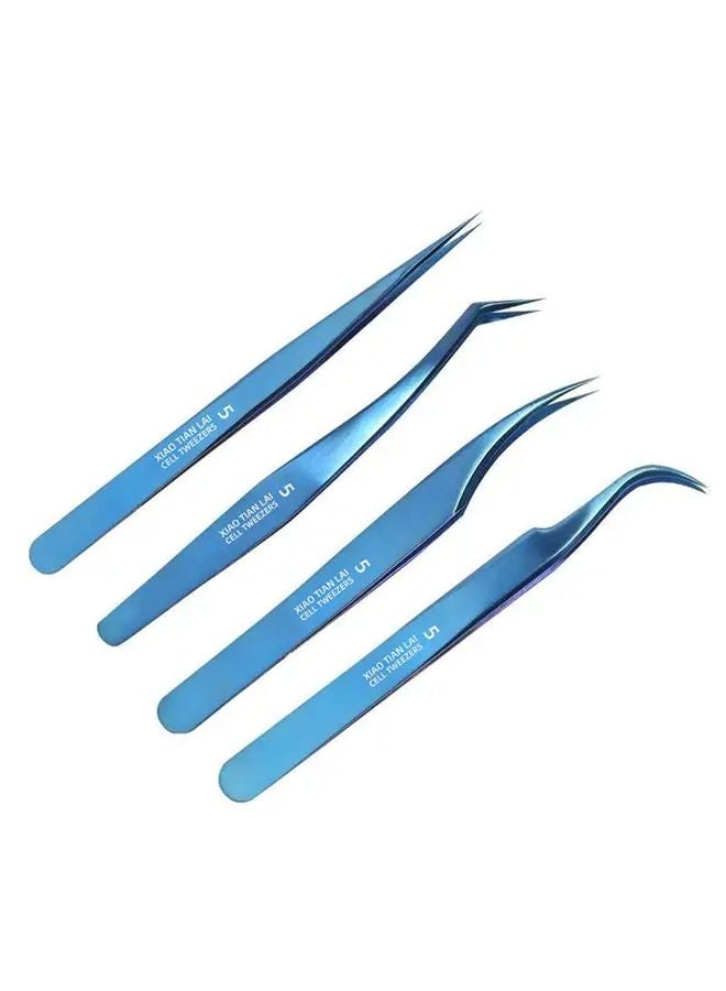 Professional Eyelash Extension Tweezers Stainless Steel Ergonomic Design Extended Tips - Image 5